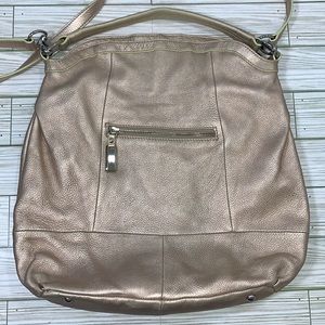 B. Makowsky metallic leather bag